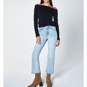 Unpublished Marlow Blue Cropped Jeans Demi flare